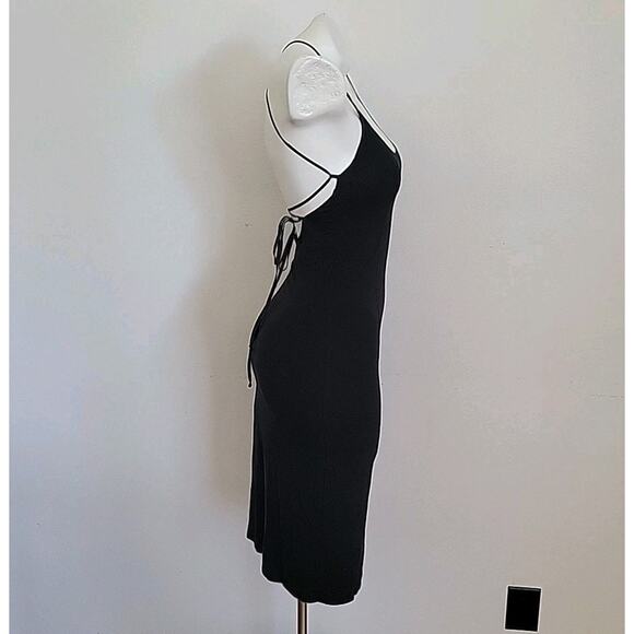 Heavenly Victoria Secret Tie Back Halter Bodycon Slip Dress NEW Jersey Knit - Picture 3 of 11